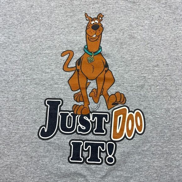 Vintage Shirt Mens Extra Large Gray Scooby Doo Cartoon Promo 90s - Picture 2 of 8